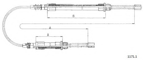 CABOR 1171.1 Cable, parking brake